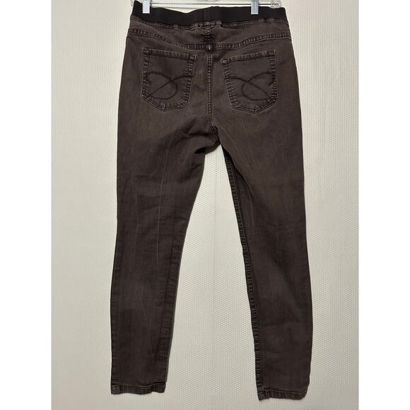 Chico’s Ultimate Fit Grey Wash Legging Jean Elastic Waist Size 1 (Medium) - Picture 7 of 10